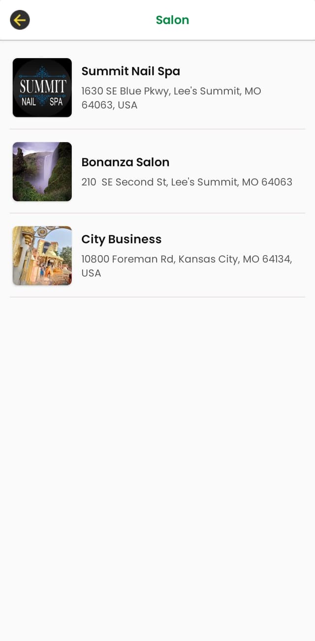 MyServiceGo App Screen
